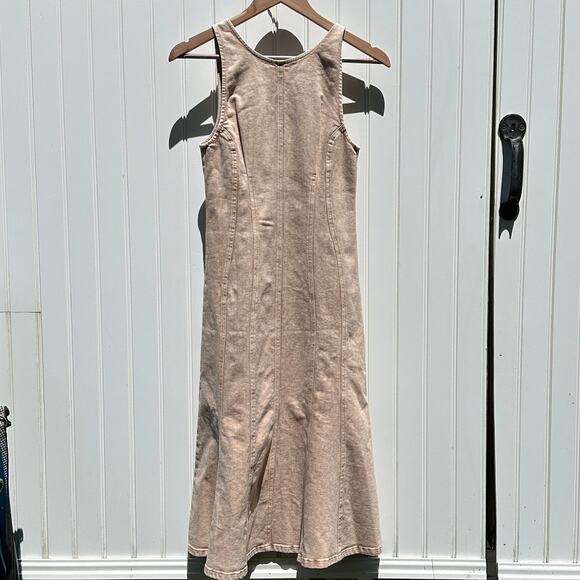 Rachel Comey Fervie Dress Brown Acid Wash Pomona Denim $595 NOWT Size 4 - Picture 10 of 16
